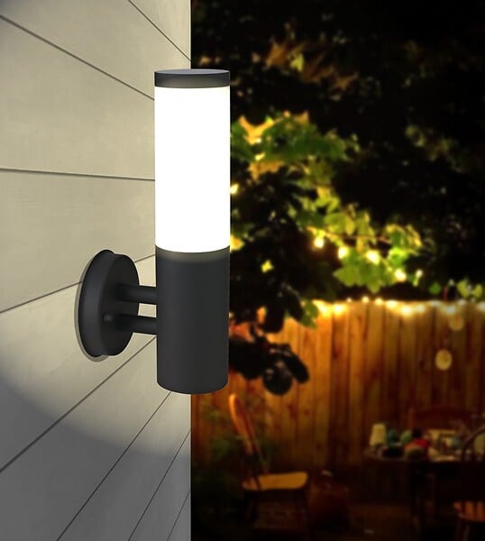 ARLUX - Applique Montante Exterieur Arles E27/60wmax/anthracite - large
