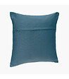 ATMOSPHERA - Coussin déhoussable en Coton Bleu canard 38 x 38 cm - vignette