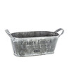 ATMOSPHERA - Lot de 3 Jardinières en métal Gris Vintage - vignette