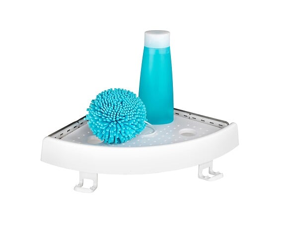 WENKO - Étagère d'angle ABS ALLSTAR Blanc 5 kg - large