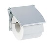 WENKO - Dérouleur papier WC mural acier chromé - Cover - 13,5cm - vignette