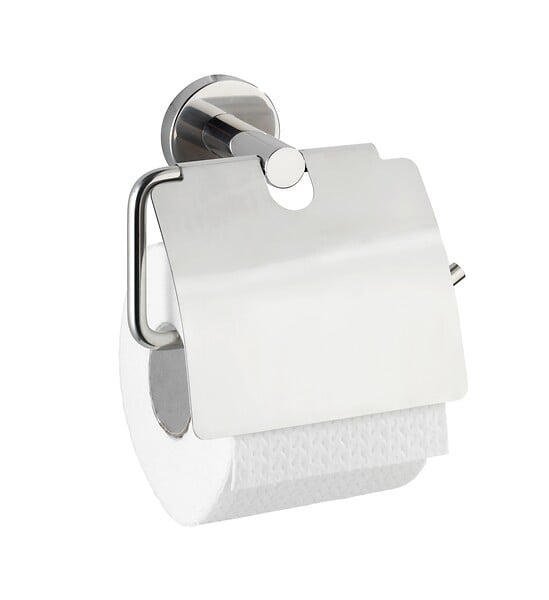 WENKO - Distributeur papier WC avec couv. Bosio Shine - large