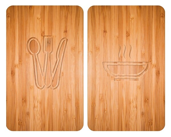 WENKO - Plaques de protection universelle Lunch 2 pièces - large