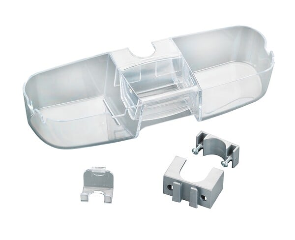 WENKO - Étagère douche - Valet barre douche Premium - Transparent - large