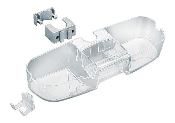 WENKO - Étagère douche - Valet barre douche Premium - Transparent - large