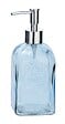WENKO - Distributeur de savon Vetro - Verre - Bleu - 500 ml - vignette