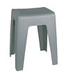 WENKO - Tabouret salle de bain plastique Kumba Gris 47cm - vignette