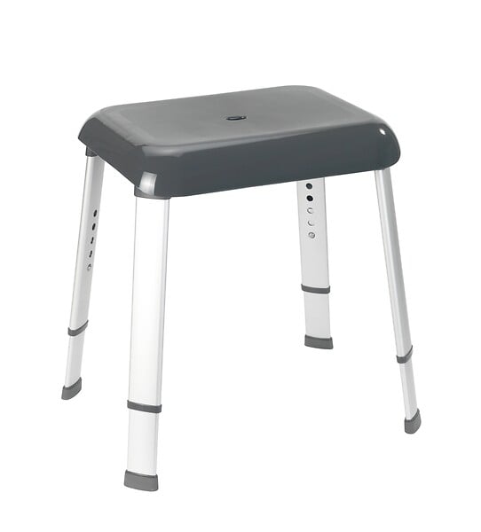 WENKO - Tabouret de douche Secura Premium - Anthracite - 130 kg - large