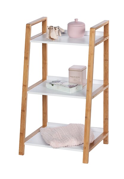 WENKO - Etagère 3 niveaux Finja en bambou - 43x76x36cm - large