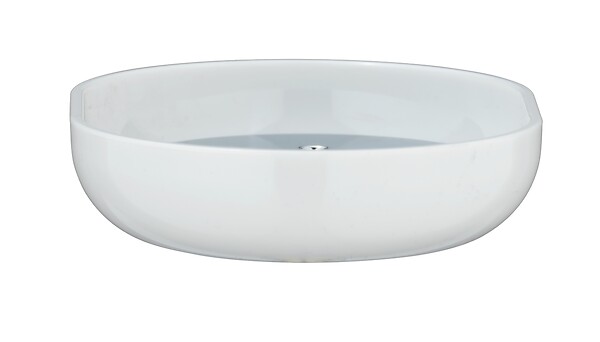 WENKO - Porte-savon Posa - Plastique chromé - Blanc - large