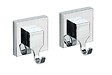 WENKO - Crochet mural ABS Vacuum-Loc Quadro Chrome lot de 2 - vignette