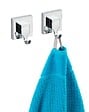 WENKO - Crochet mural ABS Vacuum-Loc Quadro Chrome lot de 2 - vignette