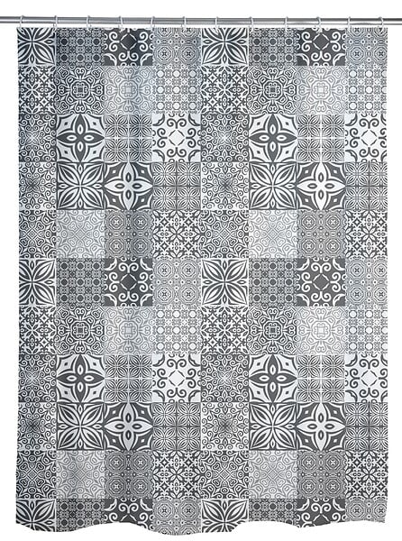 WENKO - Rideau de douche 180x200 Portugal Polyester - large