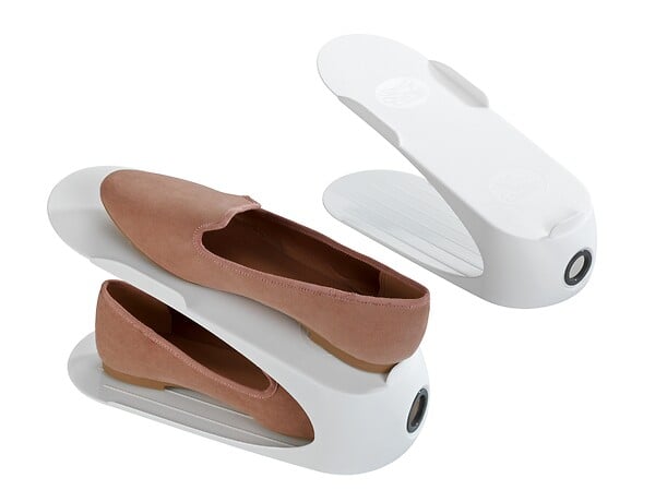 WENKO - Support chaussures blanc. 4 pièces - large