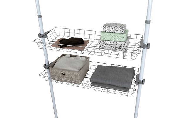 WENKO - Panier en acier Herkules - 2 pièces - L.83xl.38xEp.8cm - large