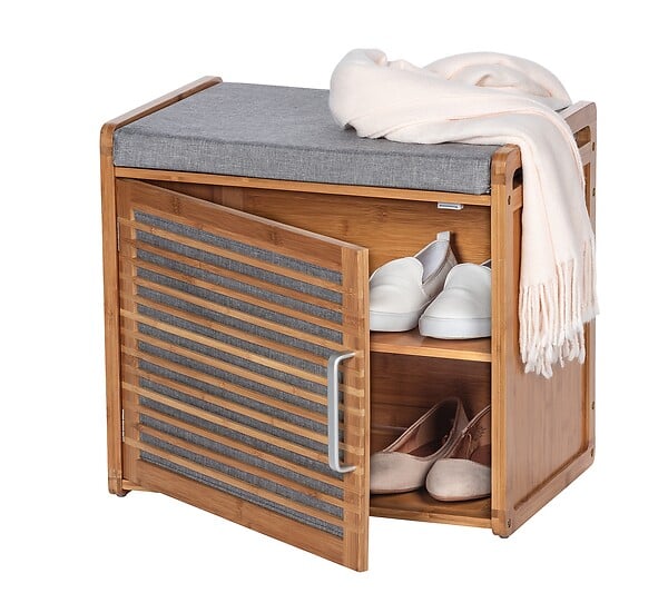WENKO - Banc de rangement pour chaussures Bahari - 4 paires - 50x45x33cm - large