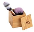 WENKO - Boîte rangement bambou - Terra - avec couvercle - 9x9x9cm - vignette