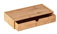 WENKO - Boîte de rangement en bambou - Terra - Naturel - 28cm - vignette