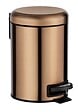 WENKO - Poubelle à pédale inox Leman Cuivre 3L - vignette