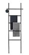 WENKO - Porte-serviettes sur pied - Bambou - Suri - Noir - 5 barres - vignette