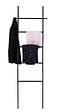 WENKO - Porte-serviettes sur pied - Bambou - Suri - Noir - 5 barres - vignette
