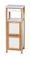 WENKO - Étagère 2 compartiments avec tiroir Finja - L.34xH.89xP.30cm - vignette
