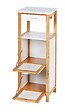 WENKO - Étagère 2 compartiments avec tiroir Finja - L.34xH.89xP.30cm - vignette
