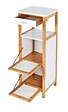 WENKO - Étagère 2 compartiments avec tiroir Finja - L.34xH.89xP.30cm - vignette