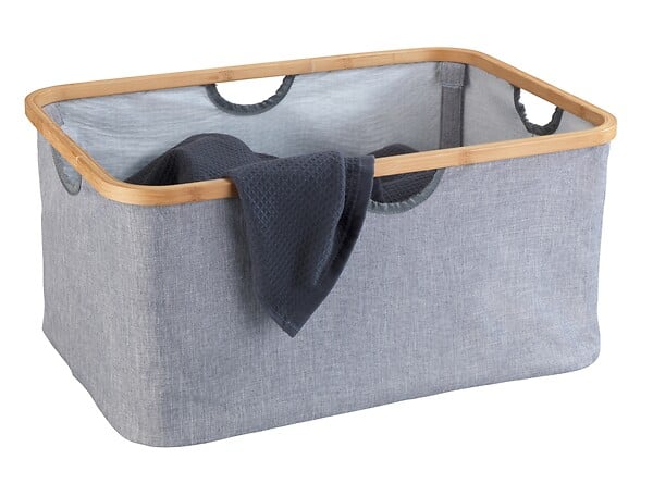 WENKO - Panier à linge pliable Bahari bambou - large