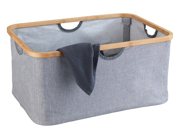 WENKO - Panier à linge pliable Bahari bambou - large