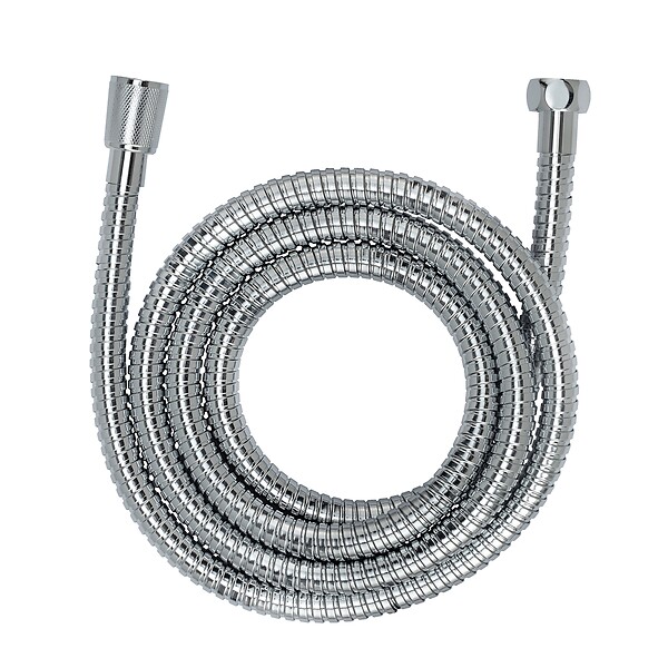WENKO - Flexible de douche inox - 200cm - Argent anti-torsion - large