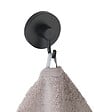 WENKO - Lot de 2 crochets ABS - Vacuum-Loc Noir mat - Sans perçage - vignette