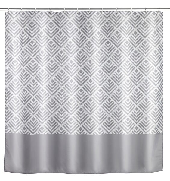 WENKO - Rideau de douche 180x200 Echo Polyester - large