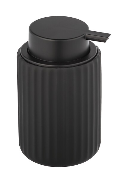 WENKO - Distributeur de savon céramique Belluno Noir 300 ml - large