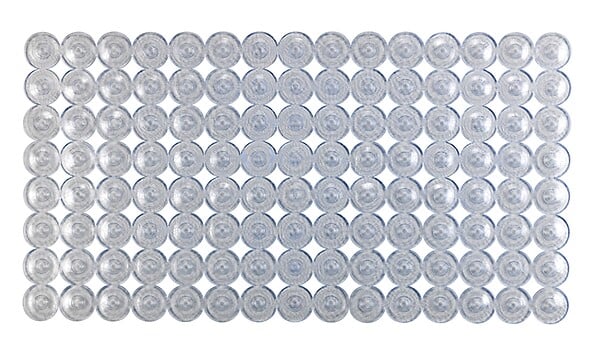 WENKO - Tapis bain Belem antidérapant - Transparent - 67,5x36cm - large
