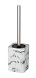WENKO - Brosse WC - Polyrésine effet marbre - Desio - Noir - vignette