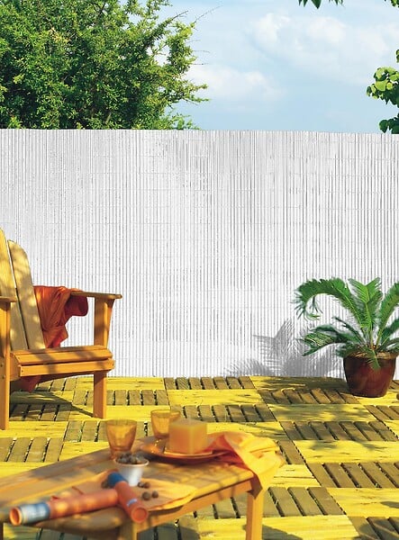 NORTENE - Canisse occultante PVC Plasticane - Blanc - 1x3m - large