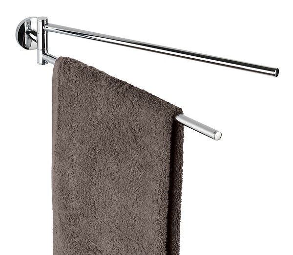 WENKO - Porte-serviettes 2 bras pivotants Cuba chromé - large