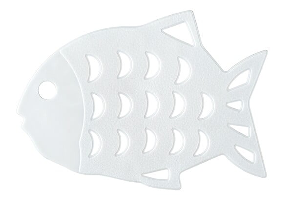 WENKO - Anti-dérapants poissons blancs 6 pièces - 12x10cm - large