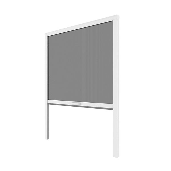 MOUSTIKIT - Moustiquaire enroulable fenêtre - Verticale - Alu - Blanc - 150x160cm - large