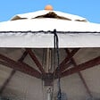 MOUSTIKIT - Moustiquaire parasol polyester - Noir - Diam.300xH.250cm - vignette
