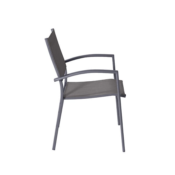 MODE DE VIE - Fauteuil Detroit - Empilable - Aluminium - large