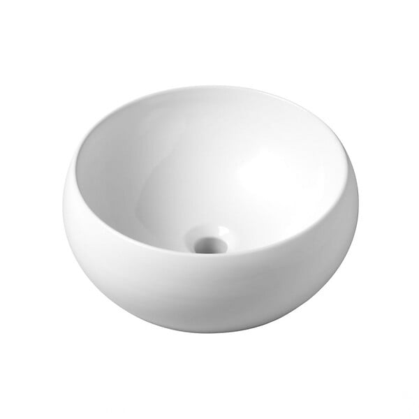 PLANETE BAIN - Vasque à poser forme bol en porcelaine blanche - large