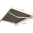 COTE STORE - Store banne manuel 2,5 x 2 m Monobloc pour terrasse - Taupe - vignette