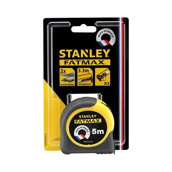 STANLEY Fatmax - Mètre ruban - FatMax Blade Armor - Jaune - 5m - large