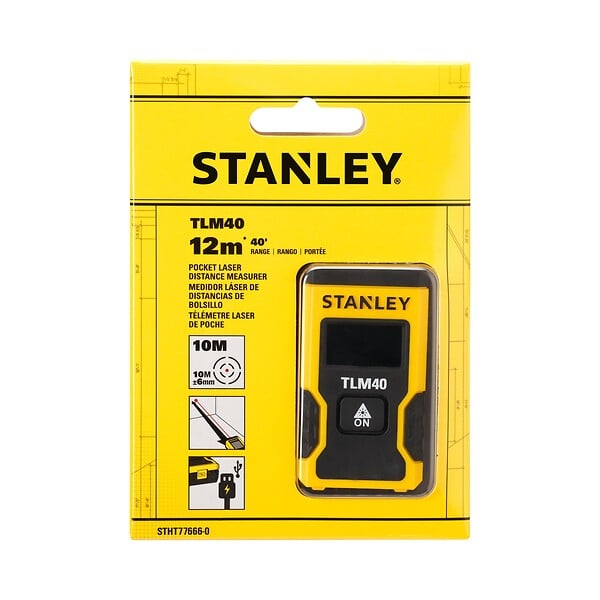 STANLEY - Télémètre laser de poche - TLM40 Pocket - 12m - large