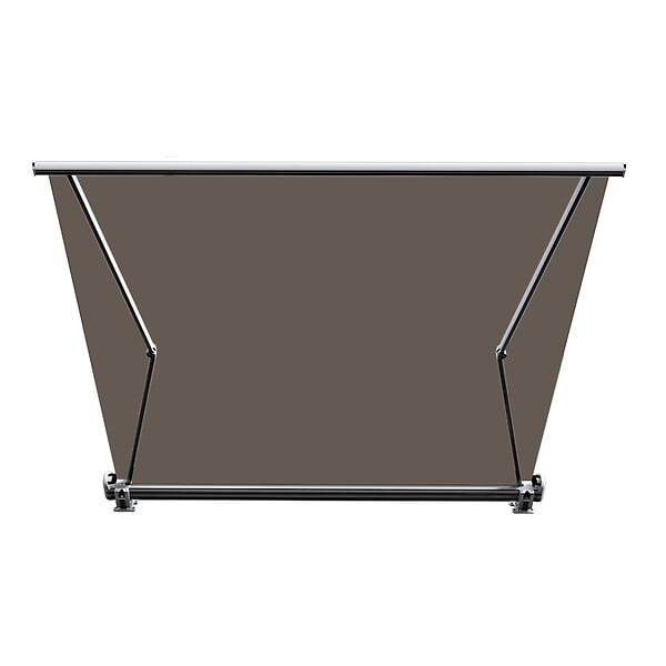 COTE STORE - Store banne coffre intégral 3 x 2,5 m motorisé et manuel extérieur pour terrasse - Taupe - large