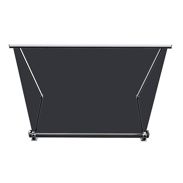 COTE STORE - Store banne coffre intégral 4 x 3,5 m motorisé et manuel extérieur pour terrasse - Gris anthracite - large