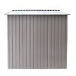 CONCEPT USINE - Abri de jardin avec abri bûches 653 m² en acier gris VENTOUX - vignette