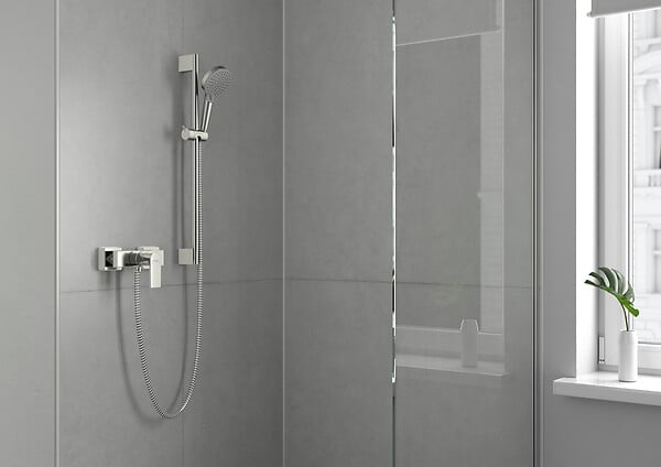 HANSGROHE - Mitigeur douche mural - Laiton - Shape - Chrome - 15,7 L/min - large